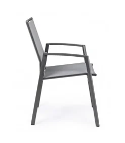 Sedia Con Braccioli Cruise Antracite Gk52
