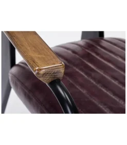 Sedia Con Braccioli Nelly Bordeaux Vintage