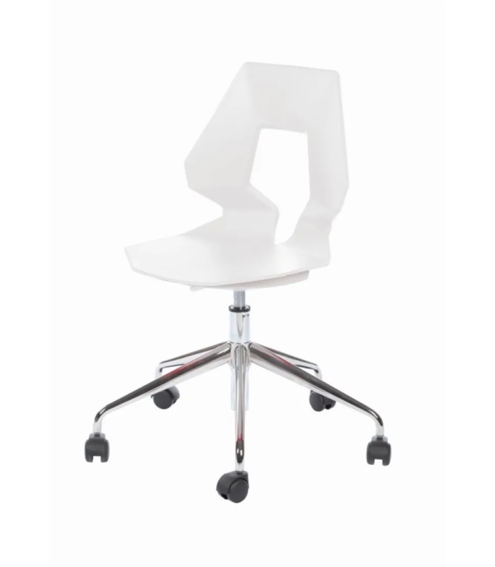 Sedia Con Ruote Prodige 5R Per L'Ufficio Rigoroso E Contemporaneo