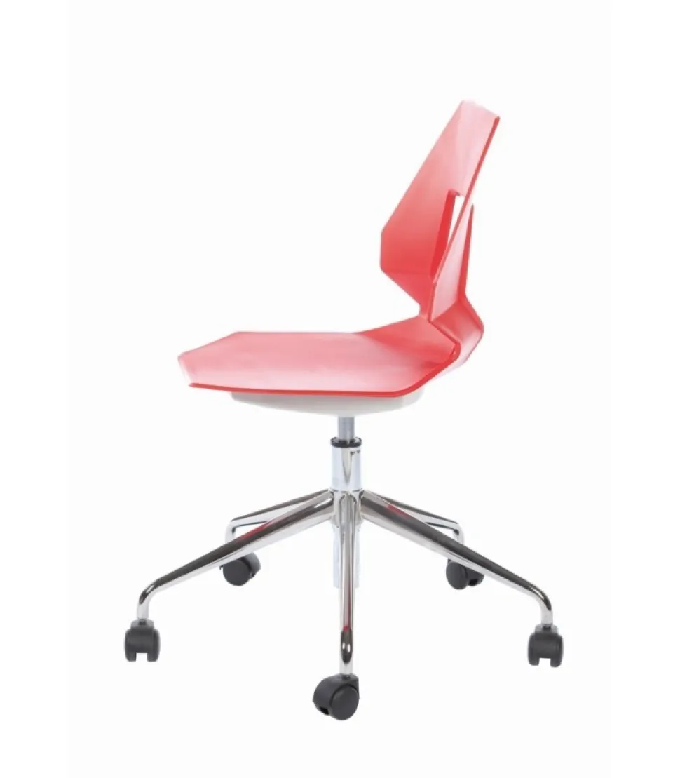 Sedia Con Ruote Prodige 5R Per L'Ufficio Rigoroso E Contemporaneo