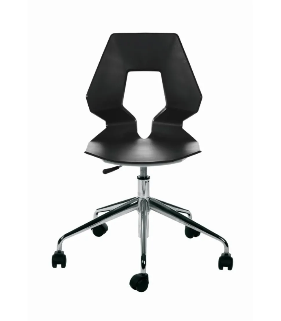 Sedia Con Ruote Prodige 5R Per L'Ufficio Rigoroso E Contemporaneo