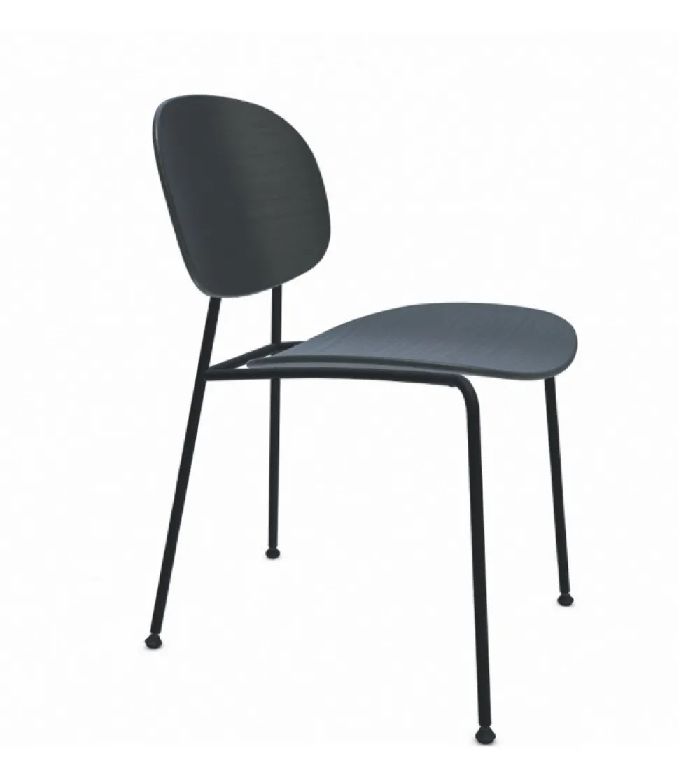 Sedia Con Struttura In Acciaio Colorato