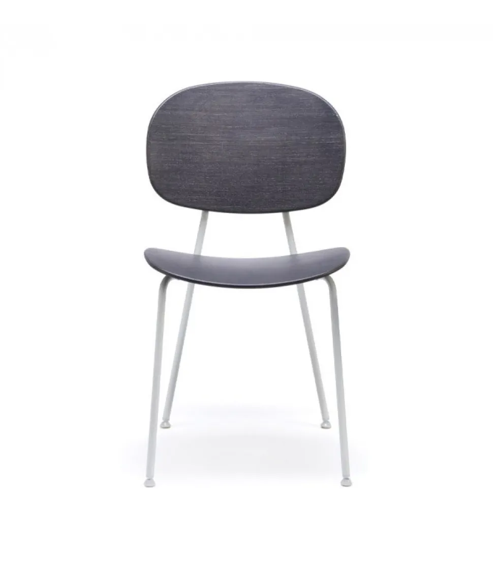 Sedia Con Struttura In Acciaio Colorato