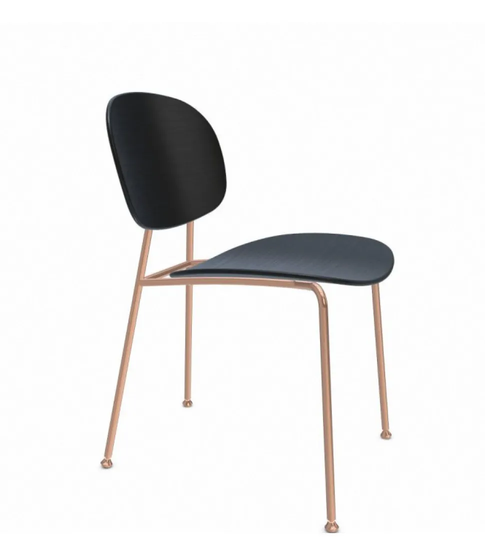 Sedia Con Struttura In Acciaio Colorato