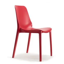 Sedia Da Giardino Ginevra 2334 Di Scab, Interamente Realizzata In Italia In Tecnopolimero Per L'Outdoor.