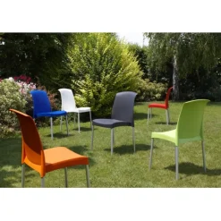 Sedia Da Giardino Jenny Di Scab, Progettata E Realizzata In Italia, Testata E Approvata Da Catas.