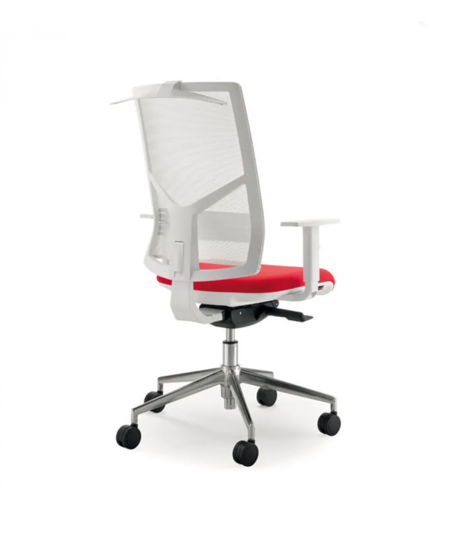 Sedia Da Ufficio Modello Play Net Bianco: Eleganza E Comfort Per La Tua Postazione Lavorativa