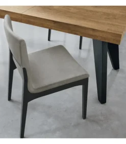 Sedia Design Lula In Rovere Massello, Raffinata Eleganza