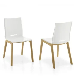 Sedia Elena 5, Con Struttura In Legno.