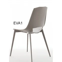 Sedia Eva 1 Con Struttura In Alluminio Verniciato