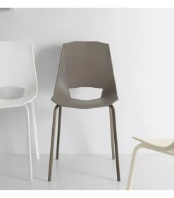 Sedia Eva 4 Di Point House, Seduta Monoscocca Polipropilene Rinforzato