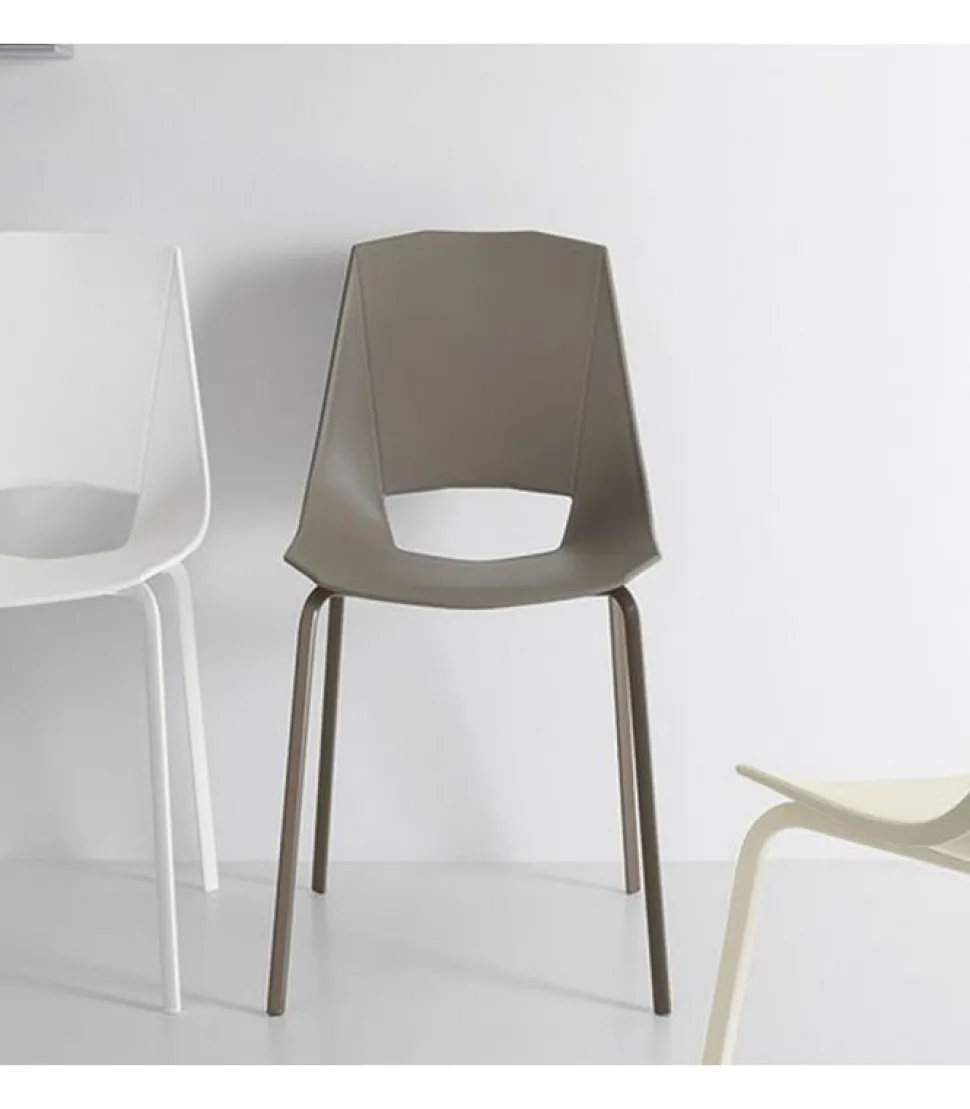 Sedia Eva 4 Di Point House, Seduta Monoscocca Polipropilene Rinforzato