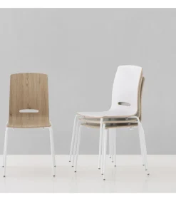 Sedia Flora, E Impilabile.