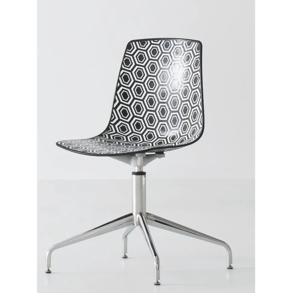 Sedia Girevole Alhambra L Con Basamento 4 Razze