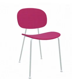 Sedia Imbottita Con Struttura In Acciaio Colorato