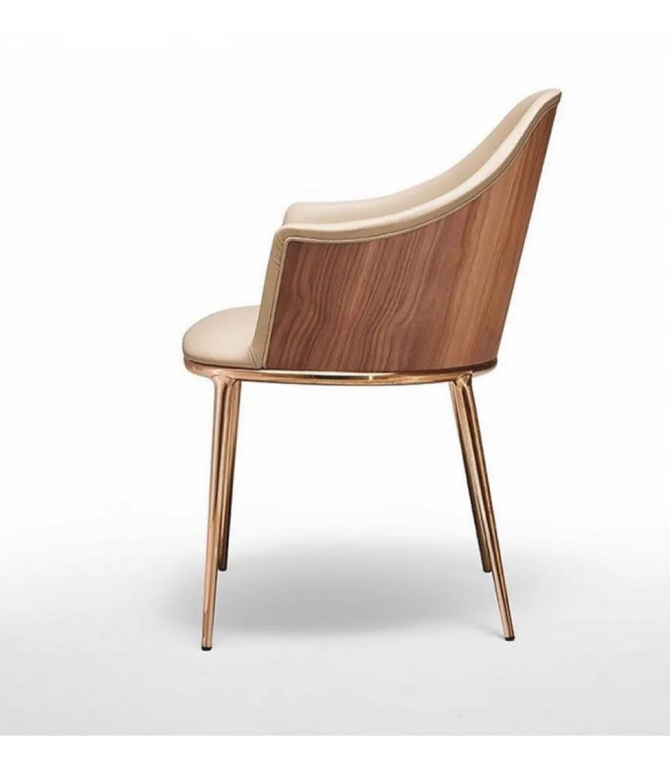 Sedia Imbottita Disponibile Anche Con Schienale In Legno