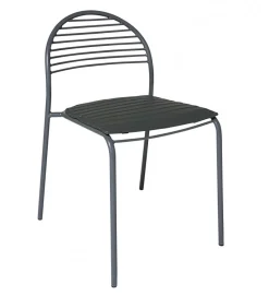 Sedia Impilabile Per Esterni In Ferro