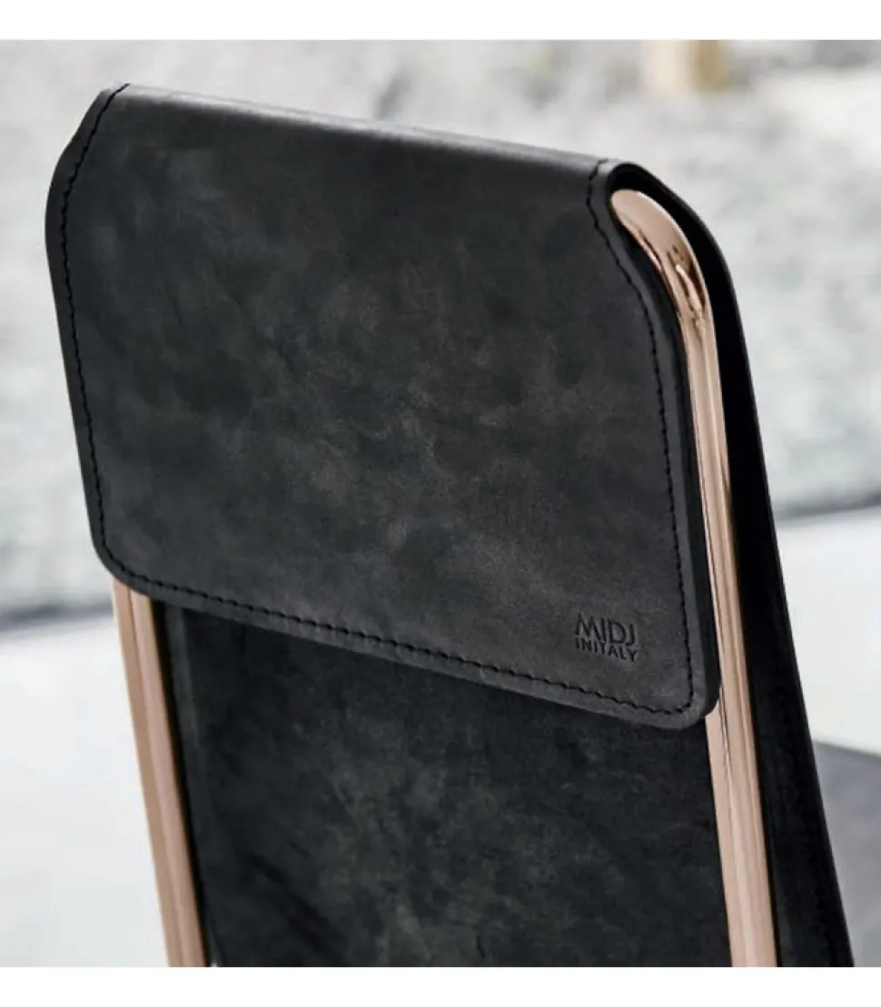 Sedia In Cuoio Pregiato