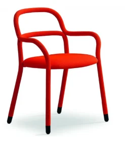 Sedia Interamente Imbottita E Rivestita In Tessuto Visual