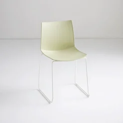 Sedia Kanvas St Struttura A Slitta Cromata O Verniciata