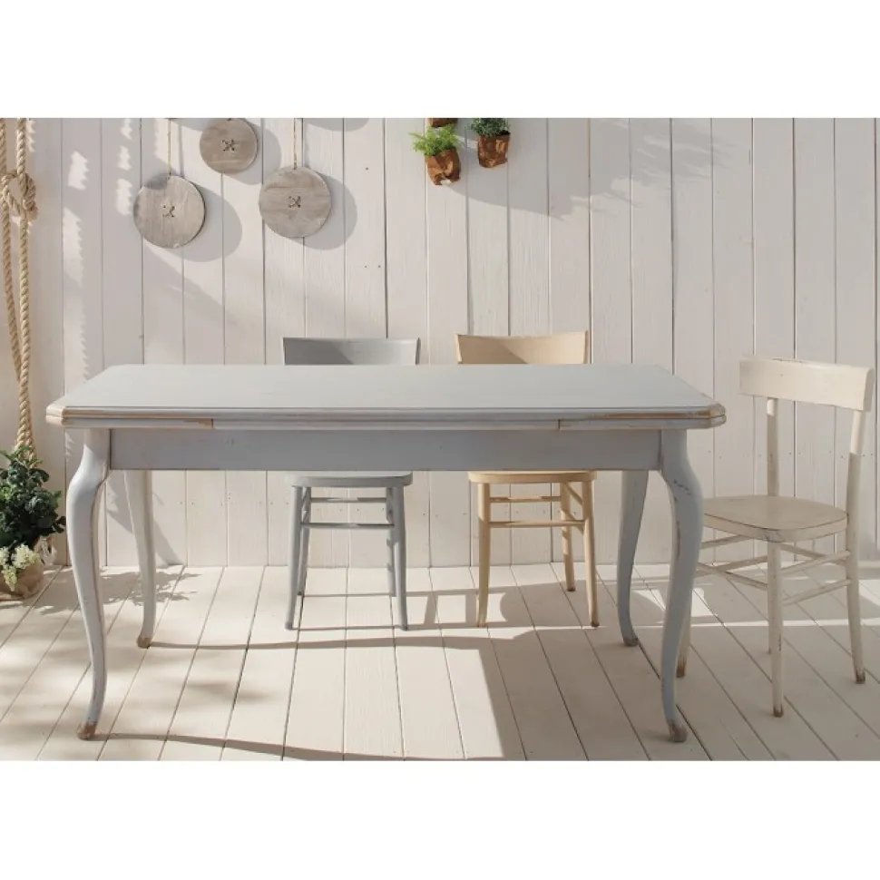 Sedia Legno 732 In Finitura Shabby Chic
