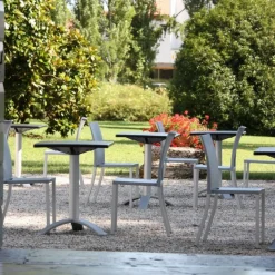 Sedia Liberty In Tecnopolimero E Gambe In Alluminio Anodizzato