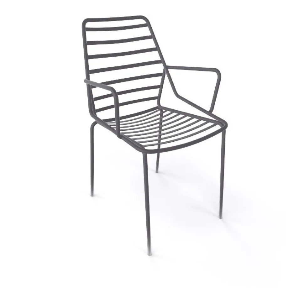 Sedia Link In Metallo Colorato E Con Un Estetica Moderna Ma Di Memoria