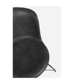 Sedia Loft Pu Antracite Vintage