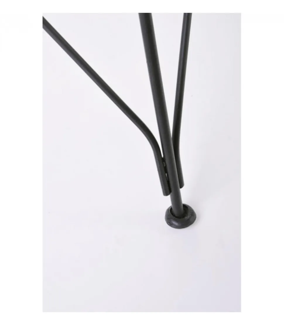 Sedia Lucilla Kibu Nero Struttura In Rattan