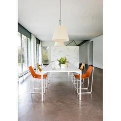 Sedia Metallo E Cuoio Apelle S