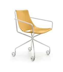 Sedia Metallo E Cuoio Apelle D