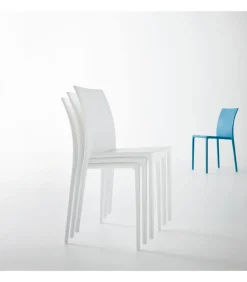 Sedia Moon Con Scocca In Tecnopolimero.