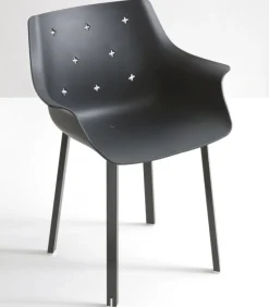 Sedia More Con Struttura In Metallo A 4 Gambe.