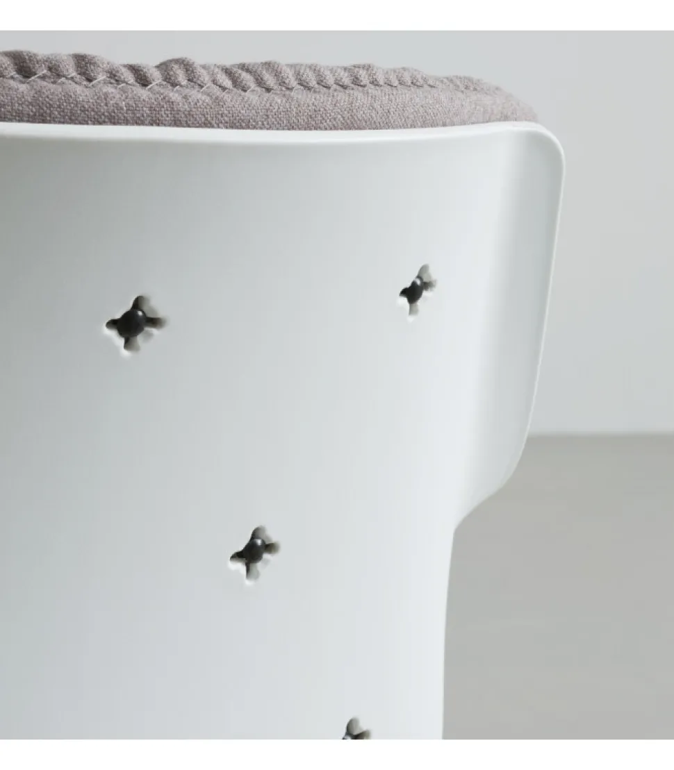 Sedia More Con Struttura In Metallo A 4 Gambe.