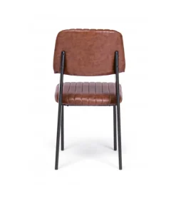 Sedia Nelly Arancio Scuro Vintage