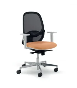 Sedia Operativa Professionale Andy Bianco: Girevole, Regolabile In Altezza, Schienale Regolabile