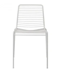 Sedia Per L'Outdoor Summer Di Scab, Realizzata In Italia In Acciaio Zincato E Verniciato.