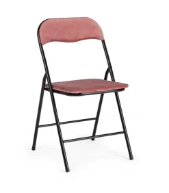 Sedia Piegh. Amal Velluto Blush