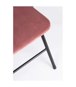 Sedia Piegh. Amal Velluto Blush