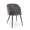 Sedia Queen Velvet Grigio Cadetto