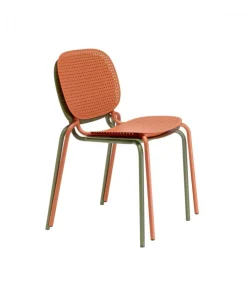 Sedia Si-Si Dots 2505, Realizzata Interamente In Acciaio Zincato E Verniciato Per L'Outdoor.