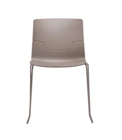 Sedia Slot S Con La Struttura A Slitta Cromata O Bianca