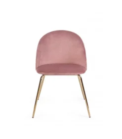Sedia Tanya Velluto Rosa