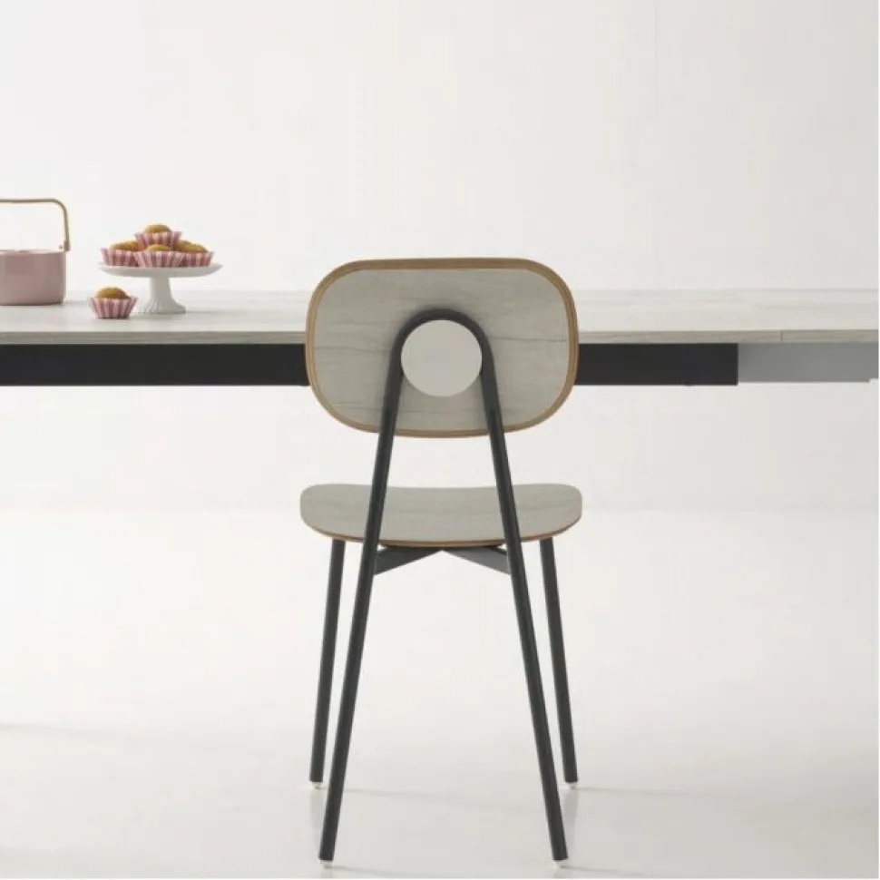 Sedia Tata Young Con Struttura In Metallo Verniciato-Pointhouse