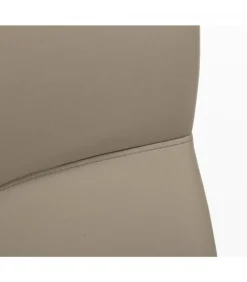 Sedia Thelma Tortora Struttura In Acciaio. Imbottitura In Schiuma Poliuretanica