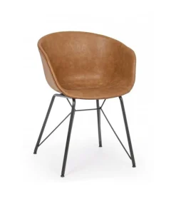 Sedia Warhol Pu Cuoio Vintage