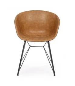 Sedia Warhol Pu Cuoio Vintage