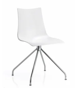 Sedia Zebra Antishock Di Scab, Realizzata Interamente In Italia Con Scocca In Policarbonato E Telaio In Acciaio.