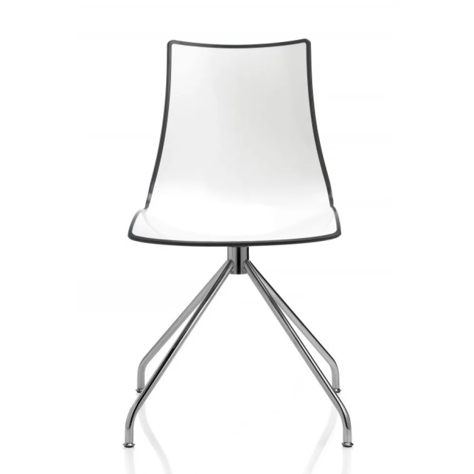 Sedia Zebra Di Scab, La Versione Con Telaio Antracite E Testata E Certificata Da Catas Per L'Uso Outdoor.