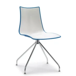 Sedia Zebra Di Scab, La Versione Con Telaio Antracite E Testata E Certificata Da Catas Per L'Uso Outdoor.